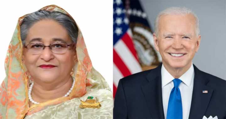 শেখ হাসিনা, বাইডেন,প্রতিশ্রুতি