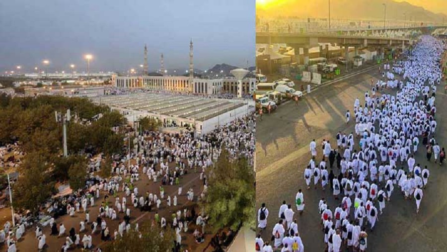 পবিত্র, হজ,আরাফাত, হজযাত্রী, ঢল